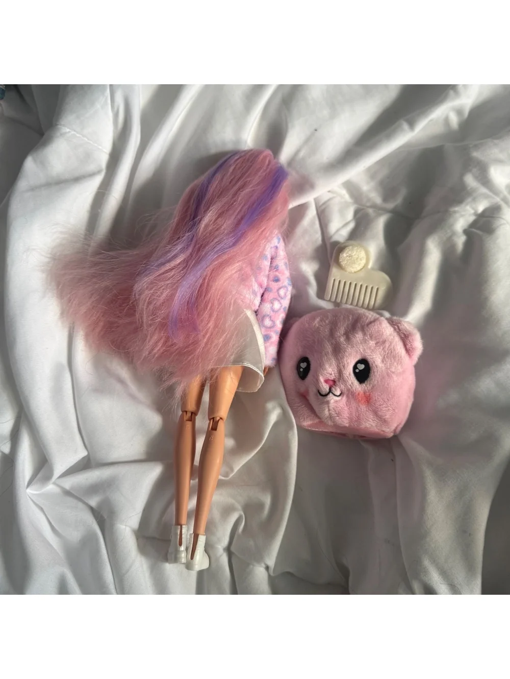 Barbie Cutie Reveal Cozy Cute Tees Doll - Teddy Bear